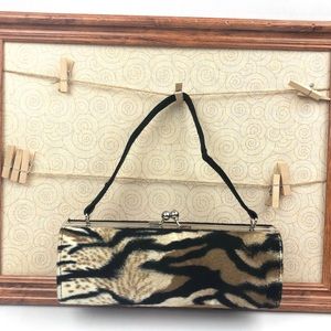 Tiger clutch hand bag, small